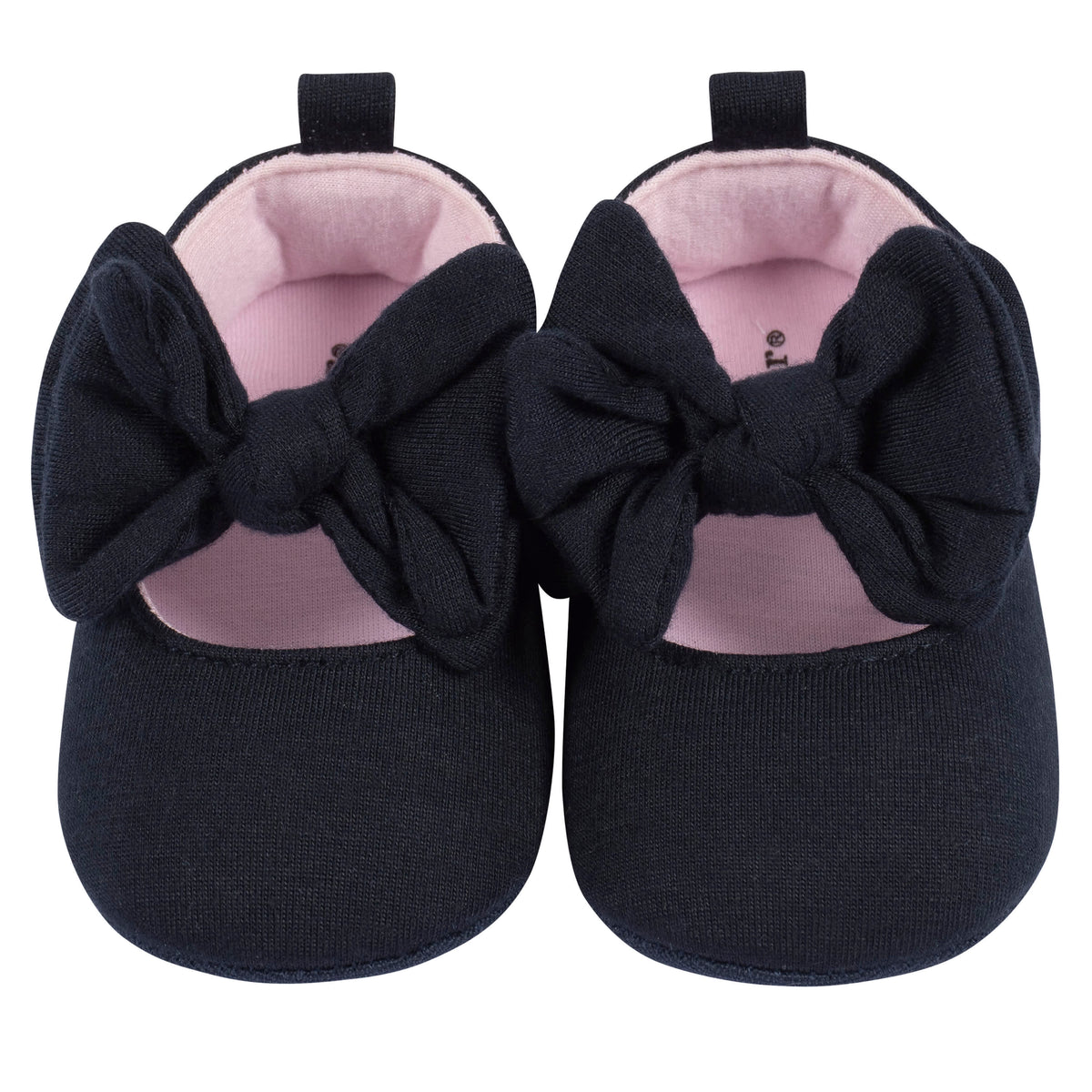 Baby Girls Black Ballet Slipper, view 3