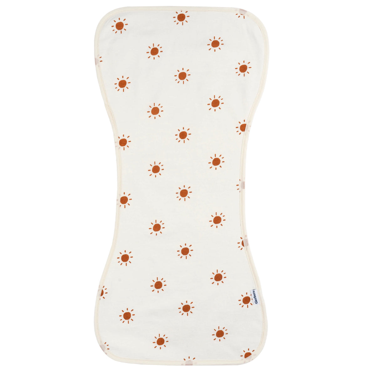 5-Pack Baby Neutral Rust Tan Burpcloth, view 6