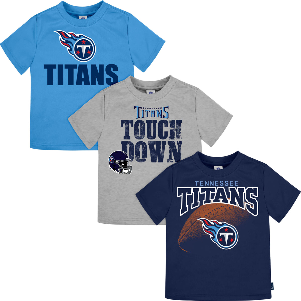 3-Pack Baby & Toddler Boys Titans Short Sleeve Tees