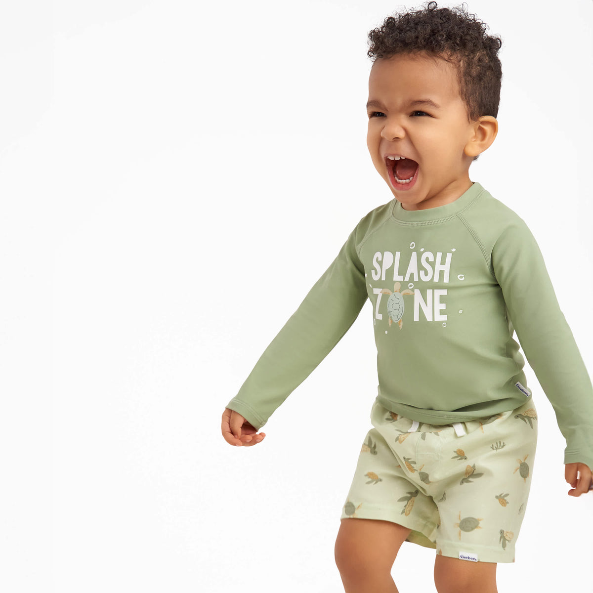 2-Piece Baby & Toddler Boys Turtles Rashguard Set, view 5