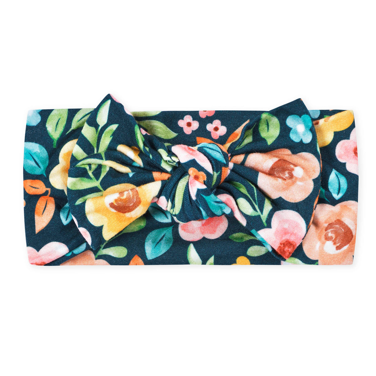 Girls Midnight Floral Buttery Soft Viscose Made from Eucalyptus Headband, view 2