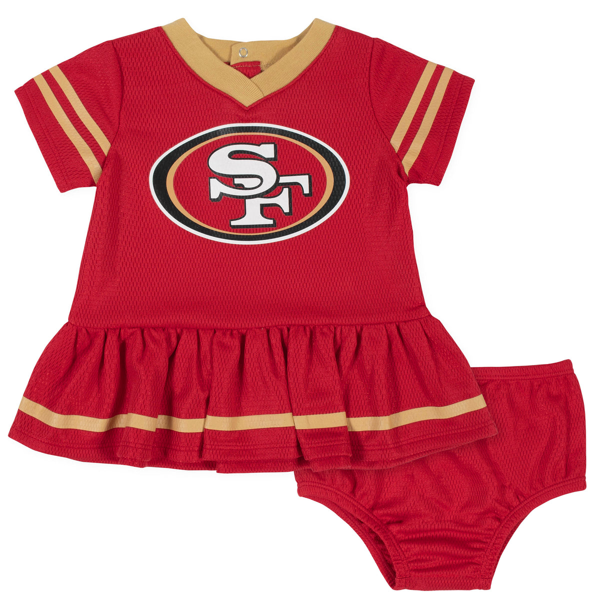2-Piece San Francisco 49ers Dress and Diaper Cover Set