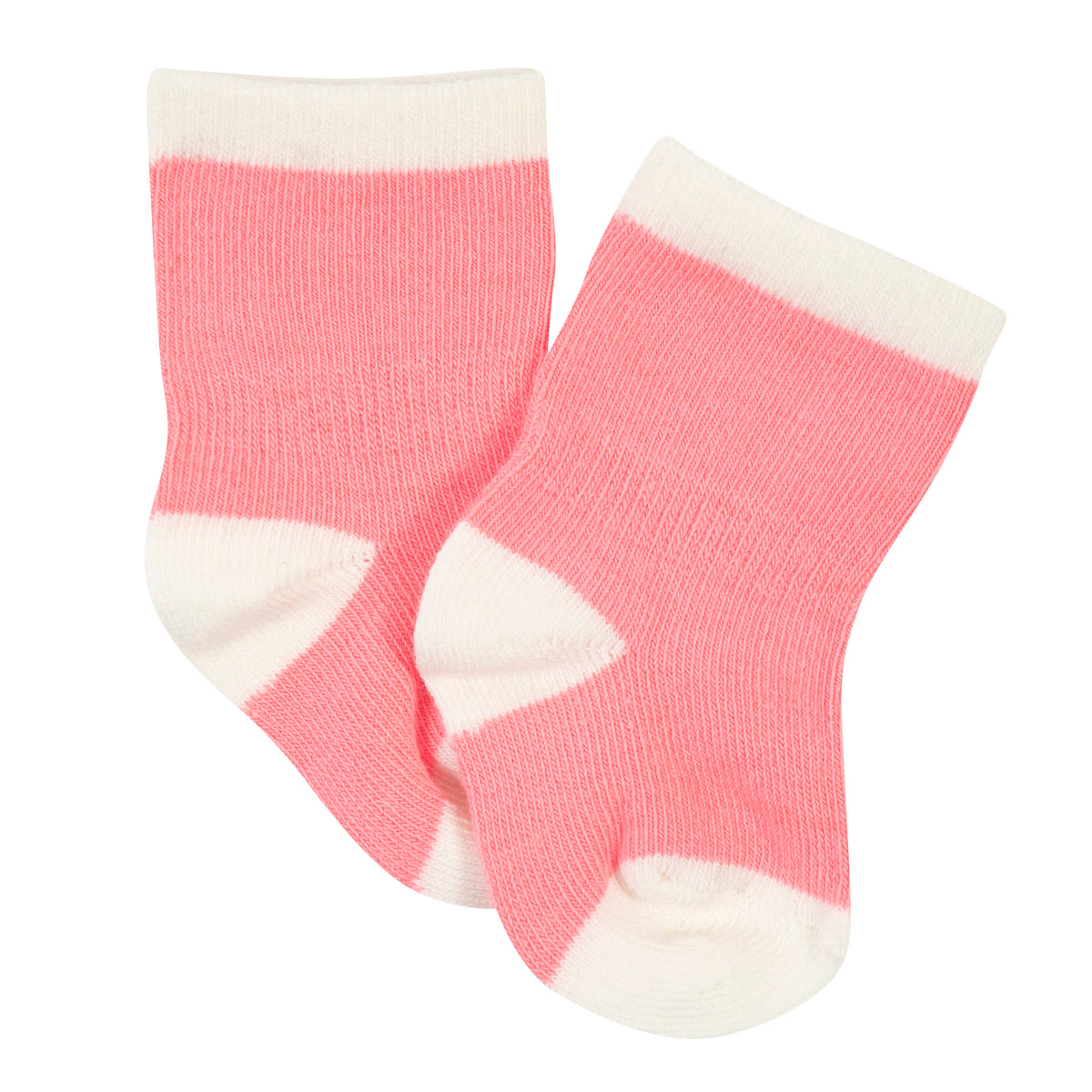 6-Pack Baby Girls Rainbow Wiggleproof Socks, view 7