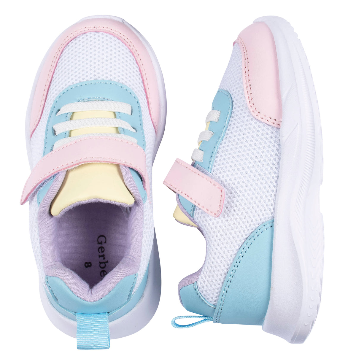Infant & Toddler Girls Pink Colorblock Sneaker, view 2
