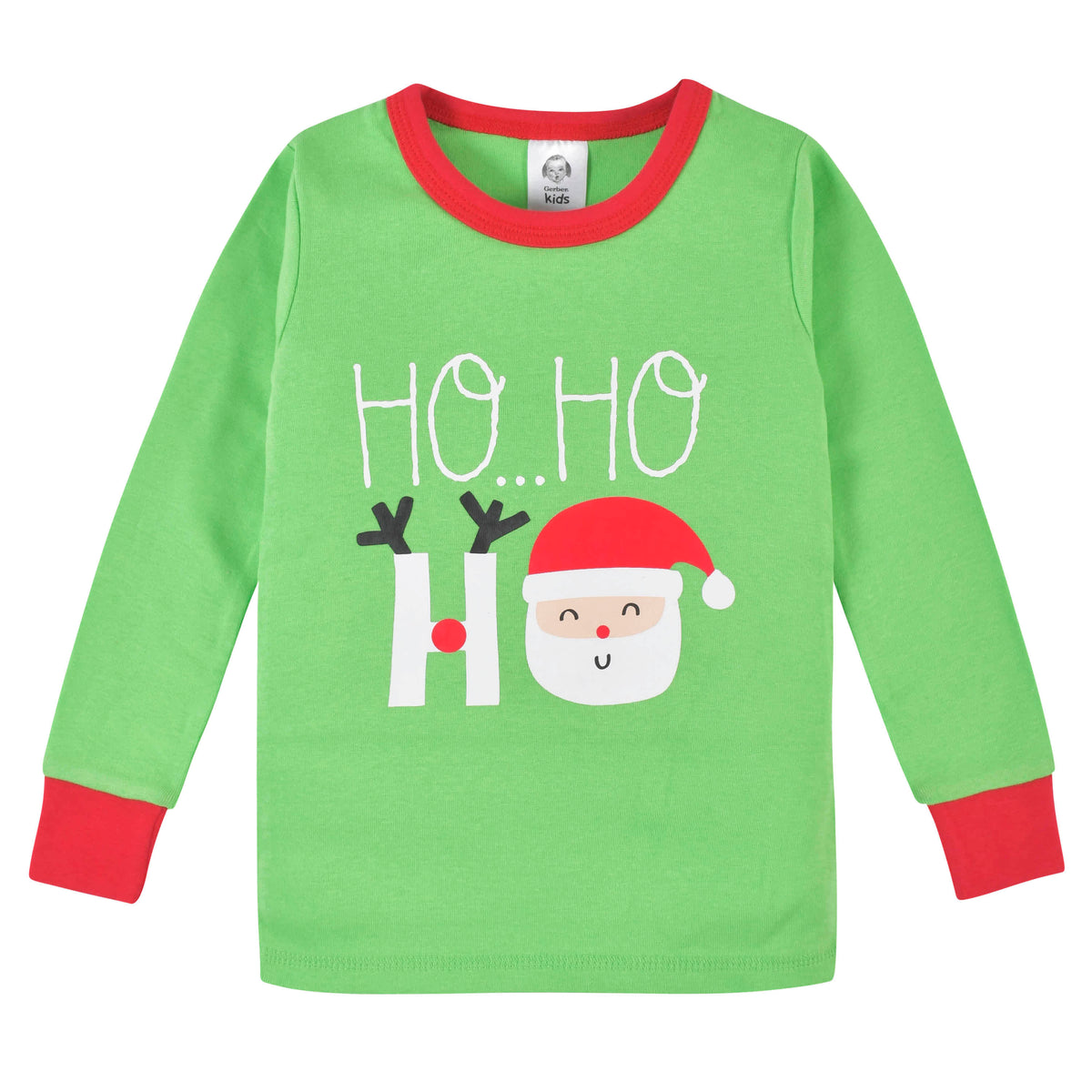 2-Piece Infant & Toddler "Ho Ho Ho" Snug Fit Cotton Pajamas, view 2