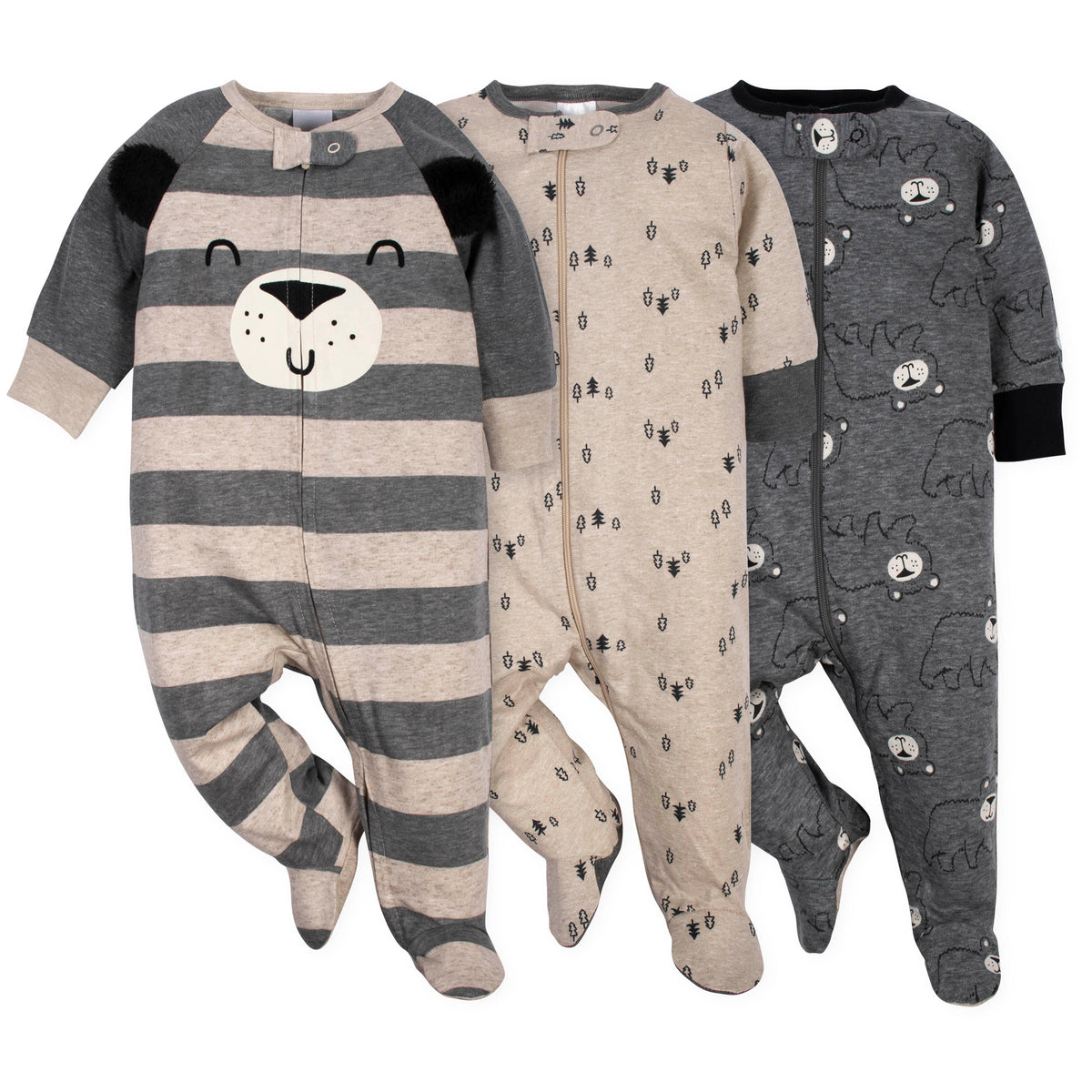 3-Pack Baby Boys Bear Sleep 'N Plays