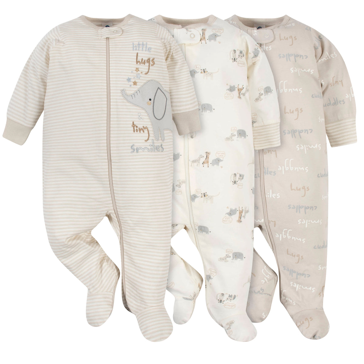 3-Pack Baby Neutral Safari Sleep N Plays
