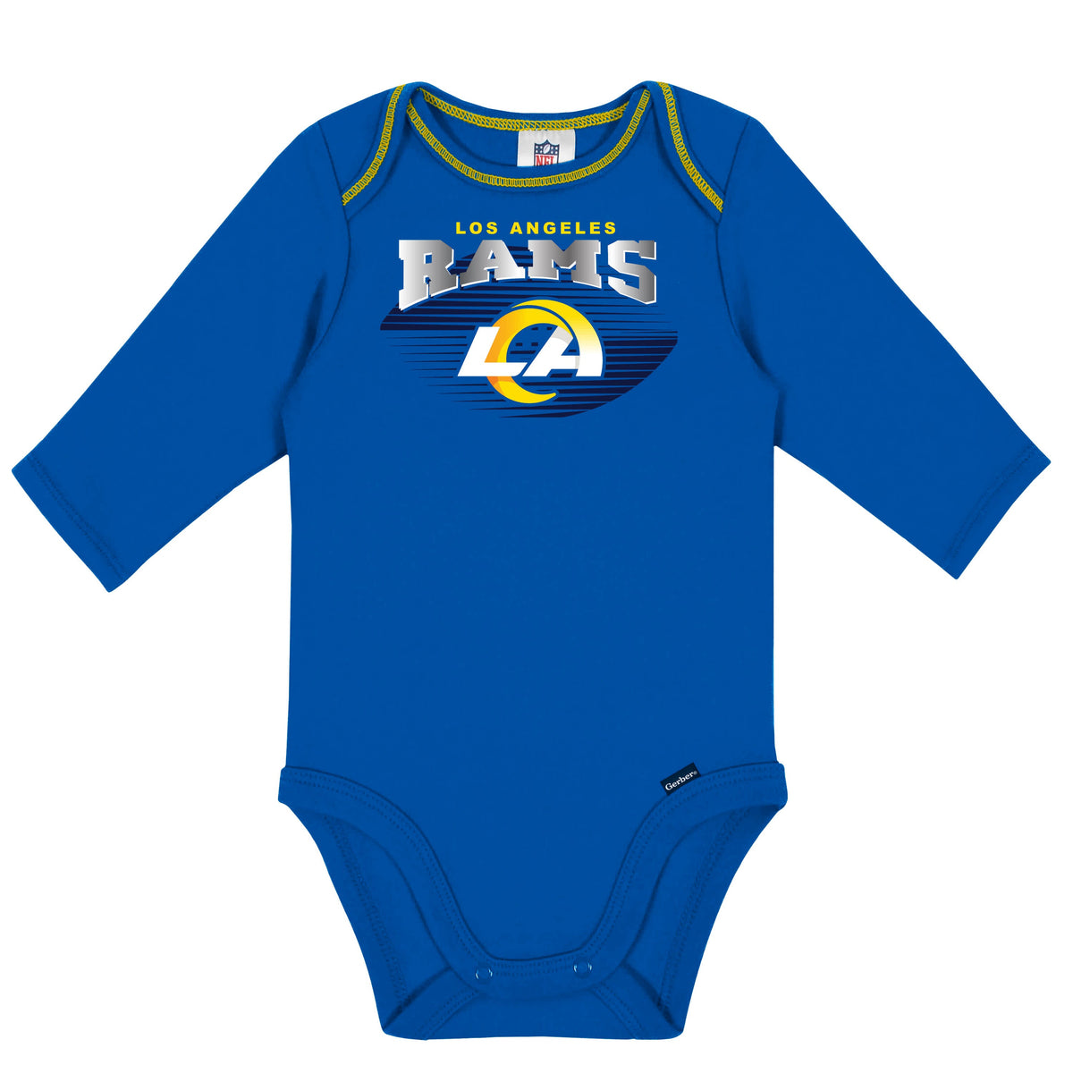 2-Pack Baby Boys Rams Long Sleeve Bodysuits, view 2