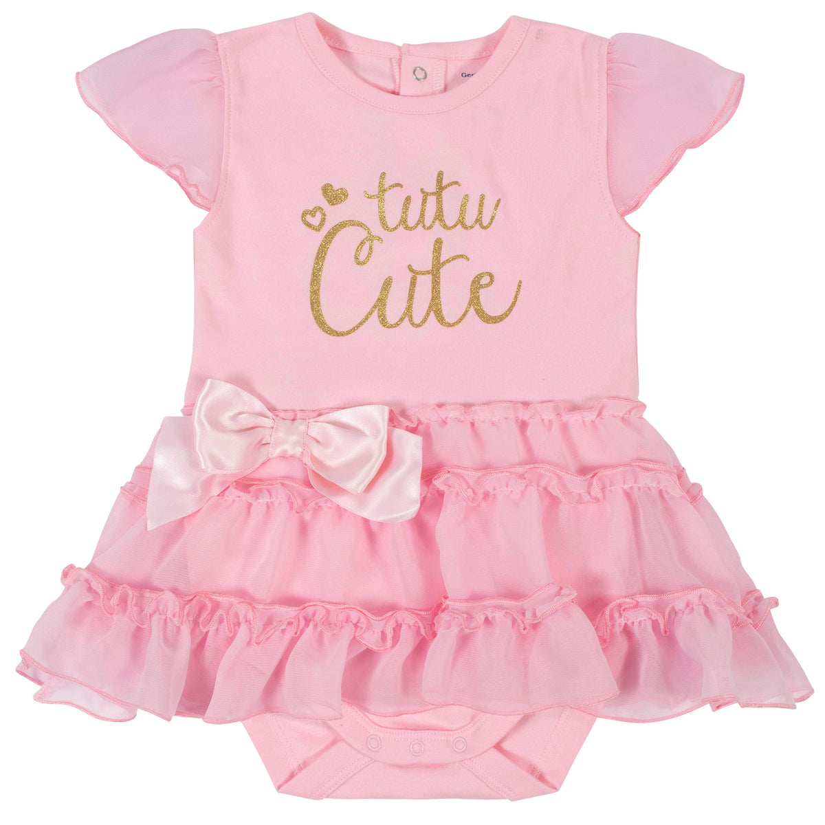 Baby Girls Tutu Cute Bodysuit With Tutu Skirt