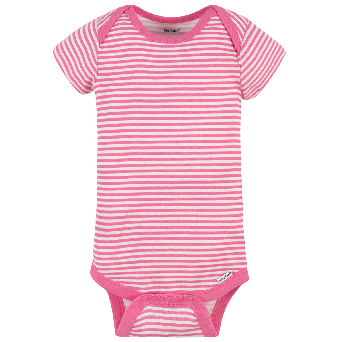 3-Pack Baby Pink Avocados Onesies Bodysuits, view 4