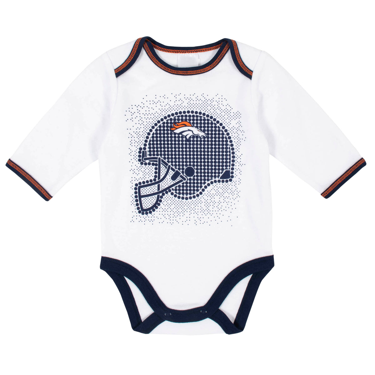 3-Piece Baby Boys Broncos Bodysuit, Pant, and Cap Set, view 2