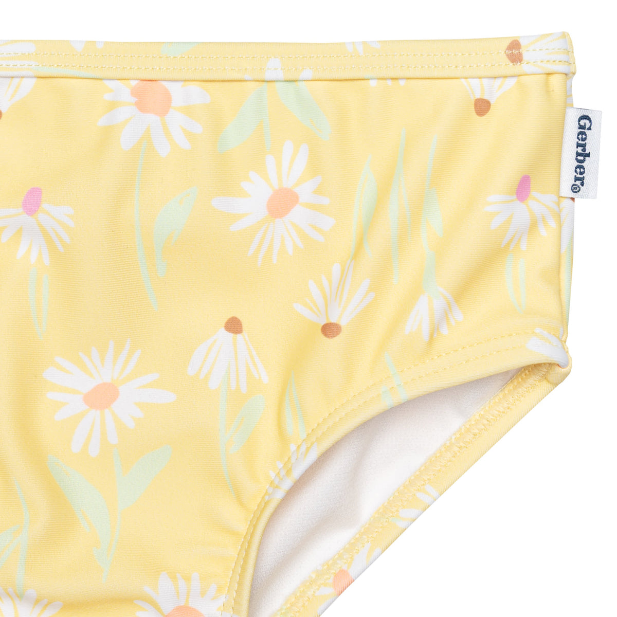 2-Piece Toddler Girls Daises Swimsuit, view 9