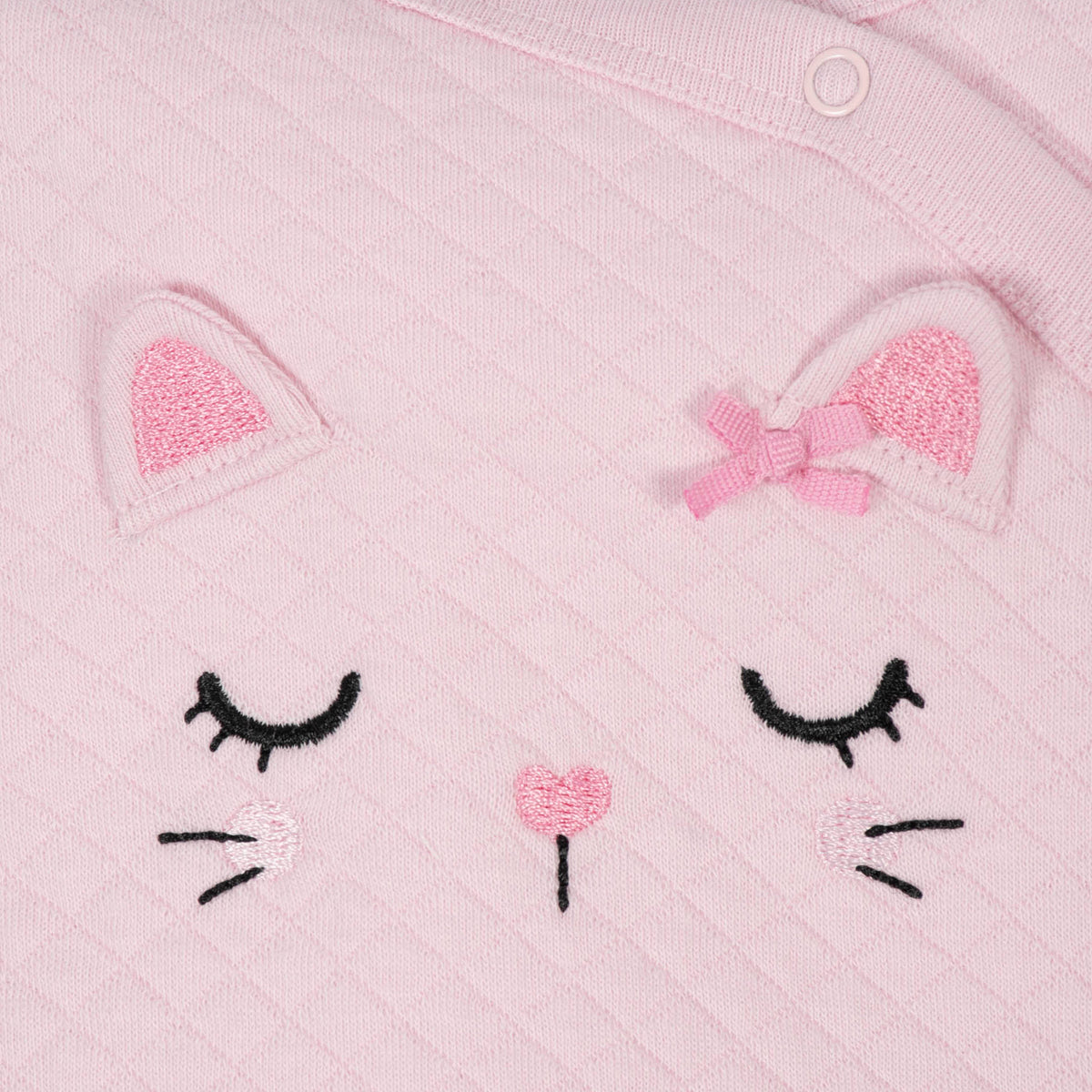 Gerber Baby Girls' Quilted Cat Sleep 'n Play, view 2