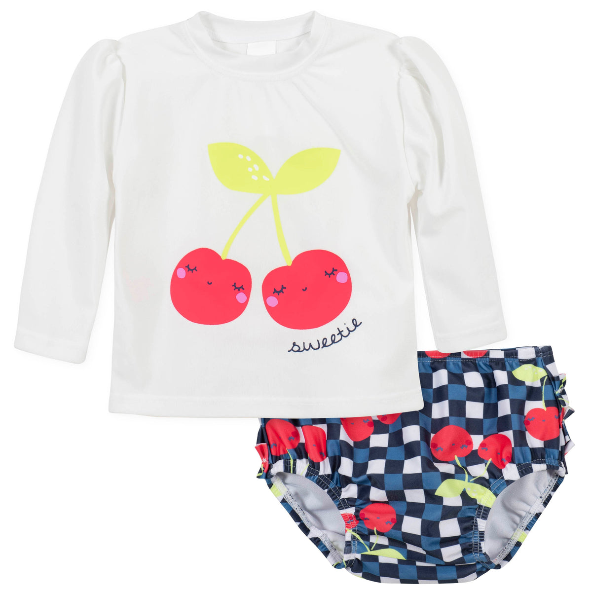 2-Piece Girls Cherry Swim Set