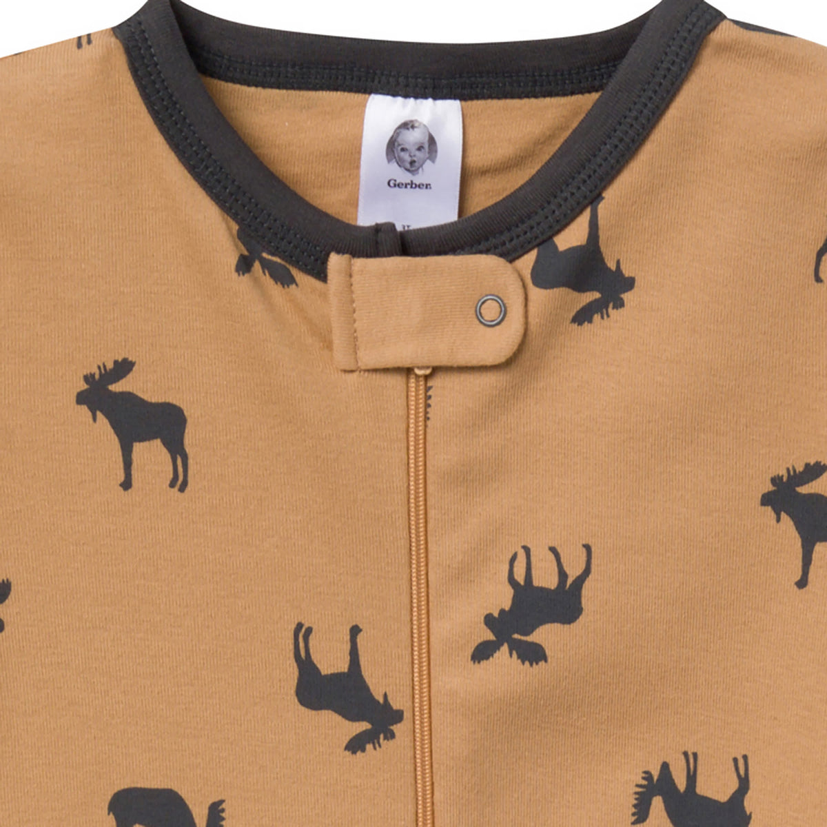 2-Pack Baby & Toddler Boys Moose Snug-Fitting Footed Pajamas, view 5