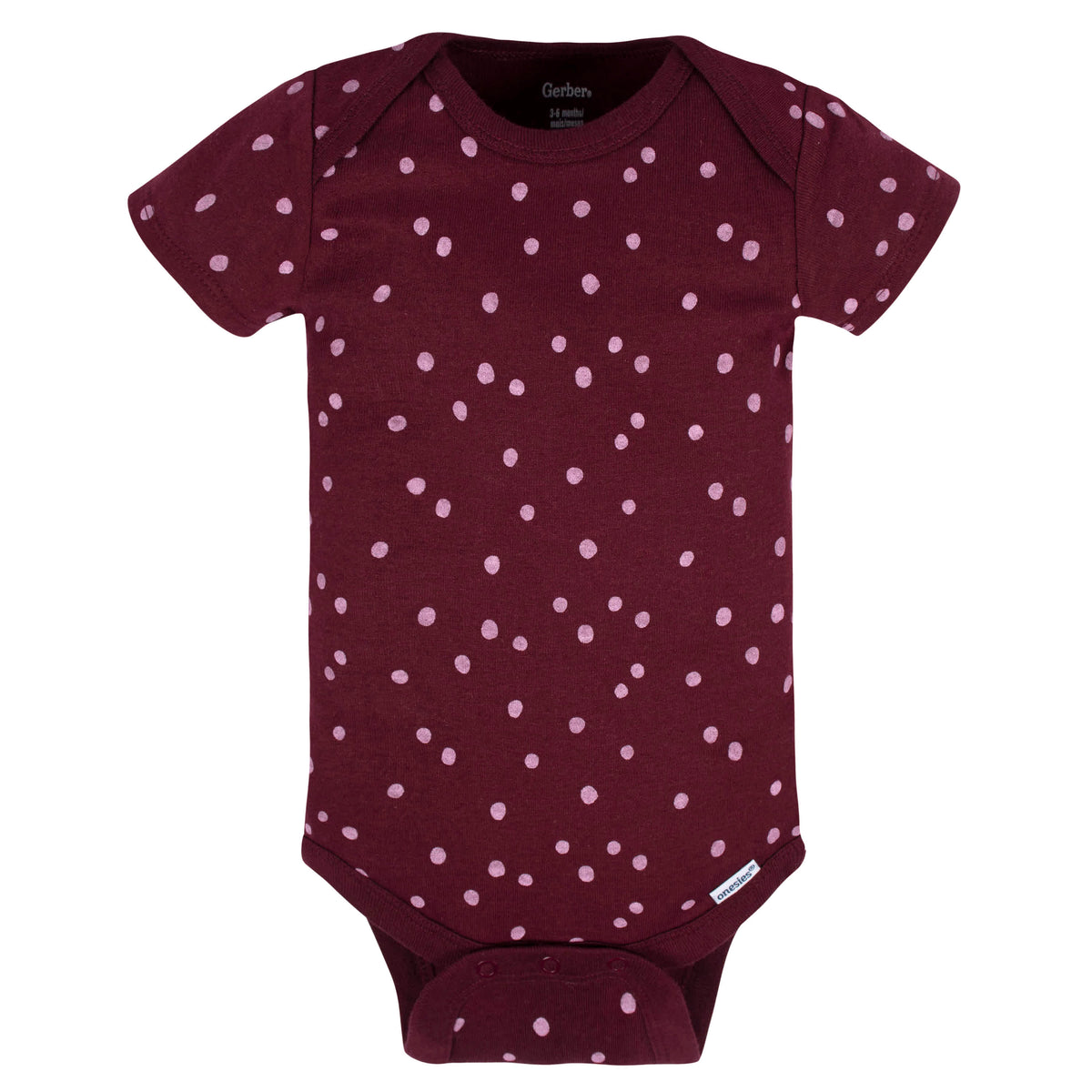 5-Pack Baby Girls Lavender Garden Onesies Bodysuits, view 6