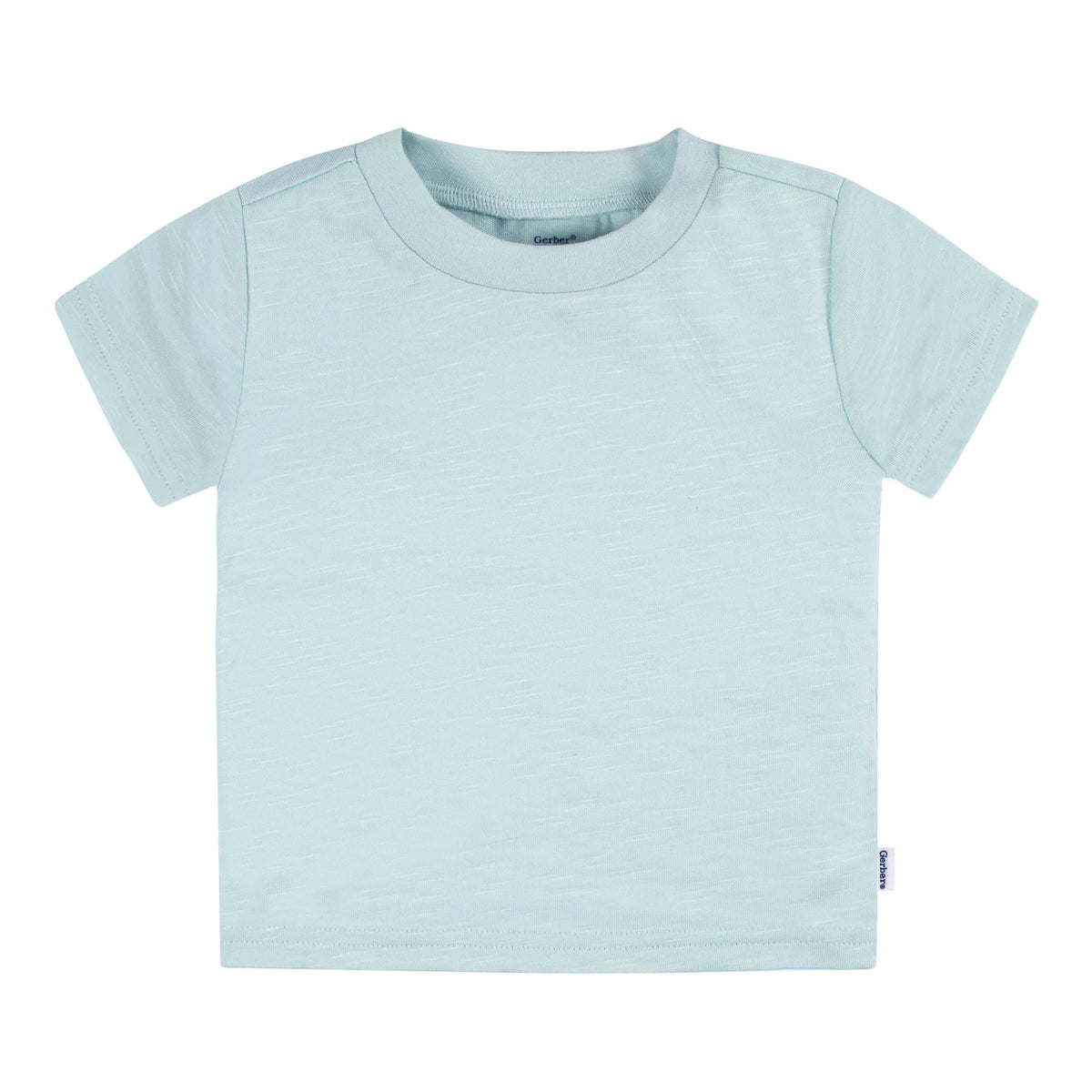 5-Pack Baby Girls Pink & Green Short Sleeve Tees, view 5