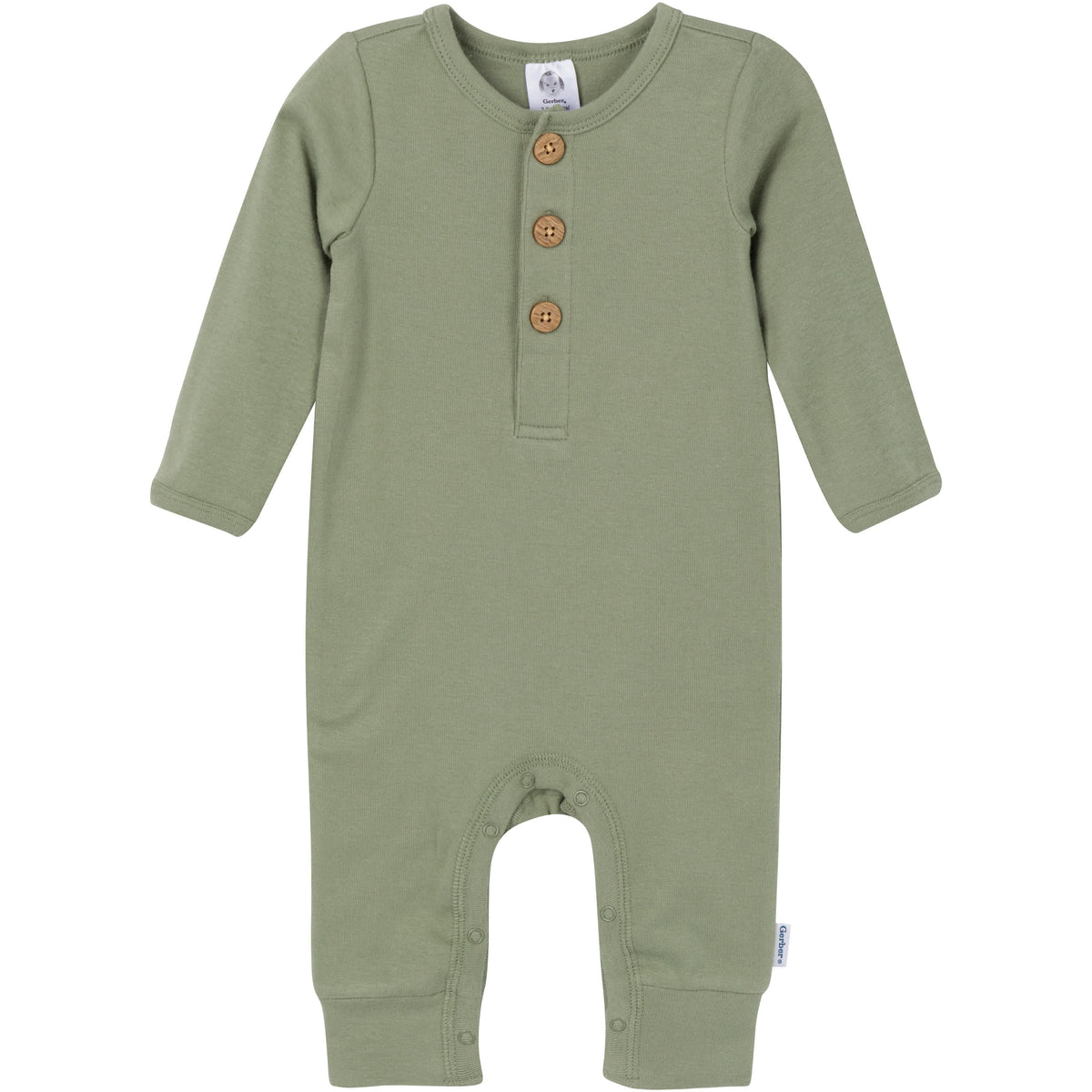2-Pack Baby Boys Rust/Olive Romper, view 2