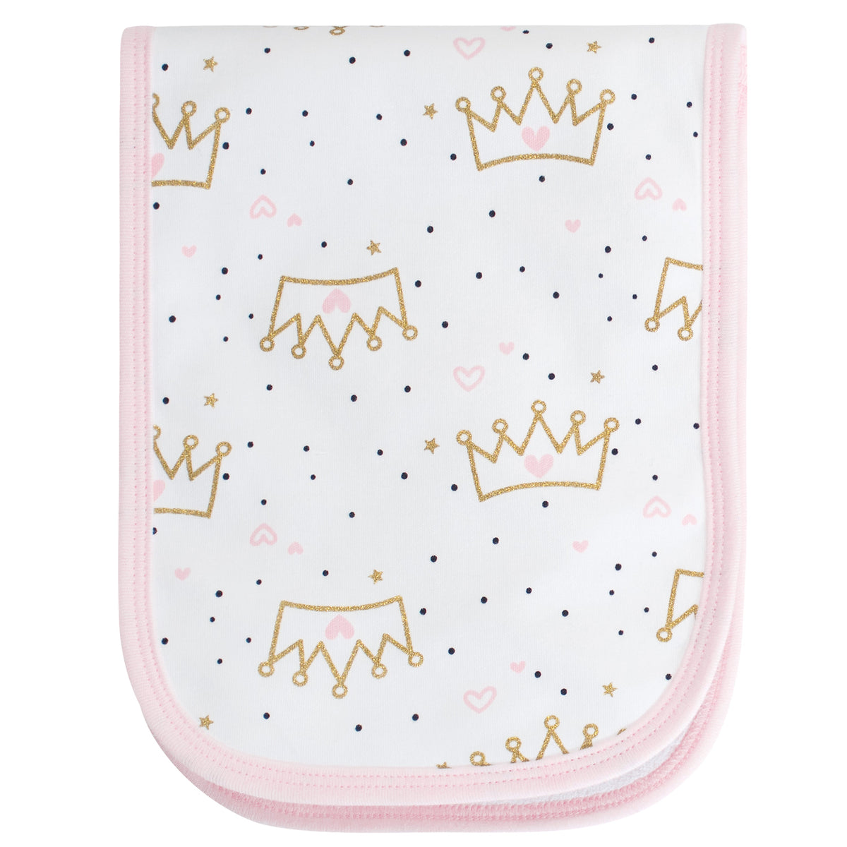 4-Pack Baby Girls Princess Burp Cloths, view 2