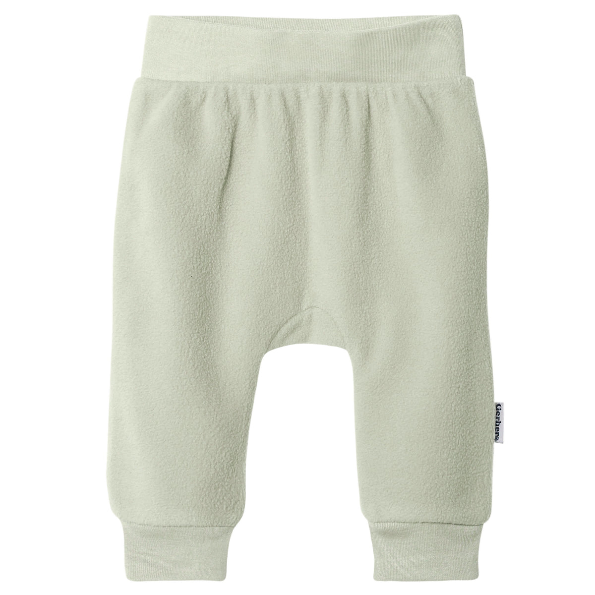 4-Pack Baby Neutral Gray and Green Fleece Pants, view 3