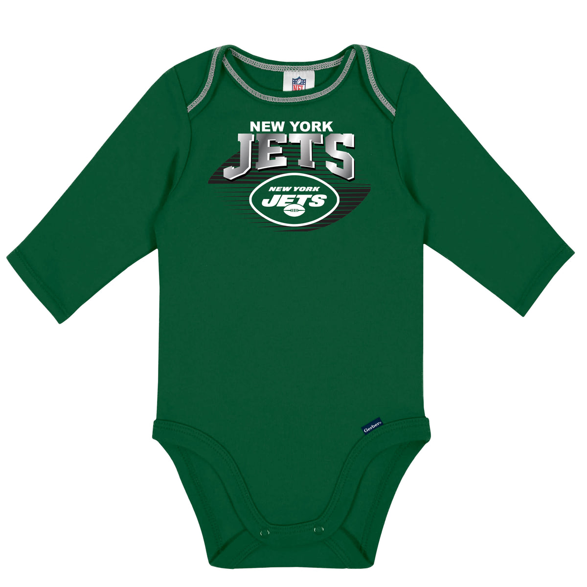 2-Pack Baby Boys Jets Long Sleeve Bodysuits, view 2