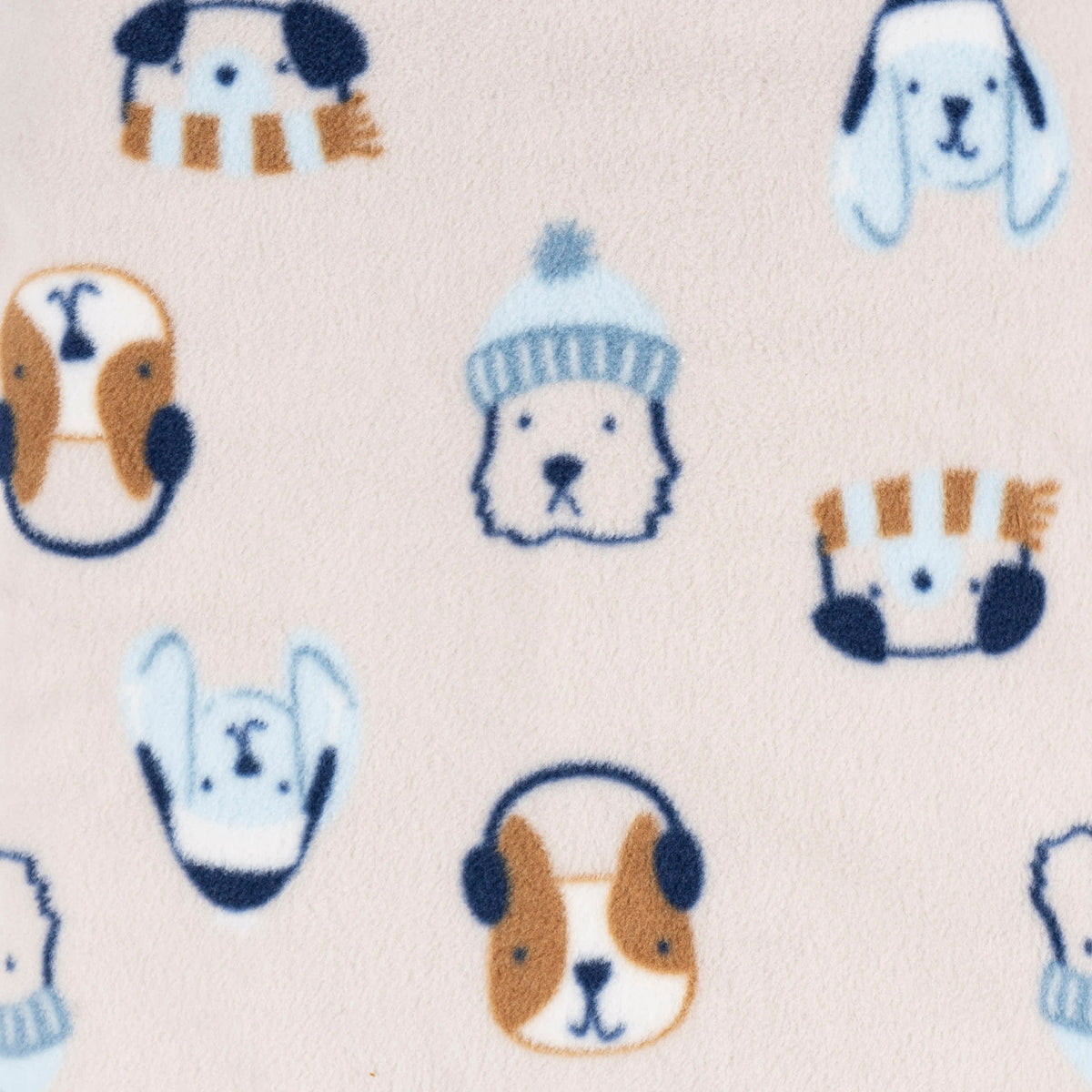 2-Pack Baby & Toddler Boys Dog/Blue Fairisle Fleece Pajamas, view 5