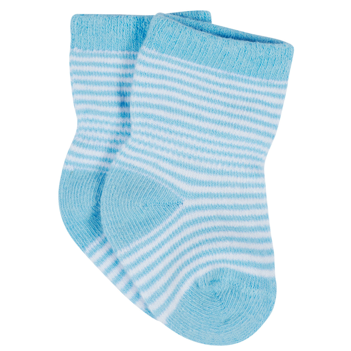 12-Pack Baby & Toddler Boys Unbearably Cute Jersey Crew Wiggle Proof Socks, view 12