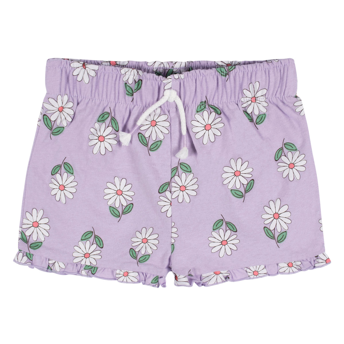 2-Pack Infant & Toddler Girls Pink Floral Pull-On Shorts, view 4