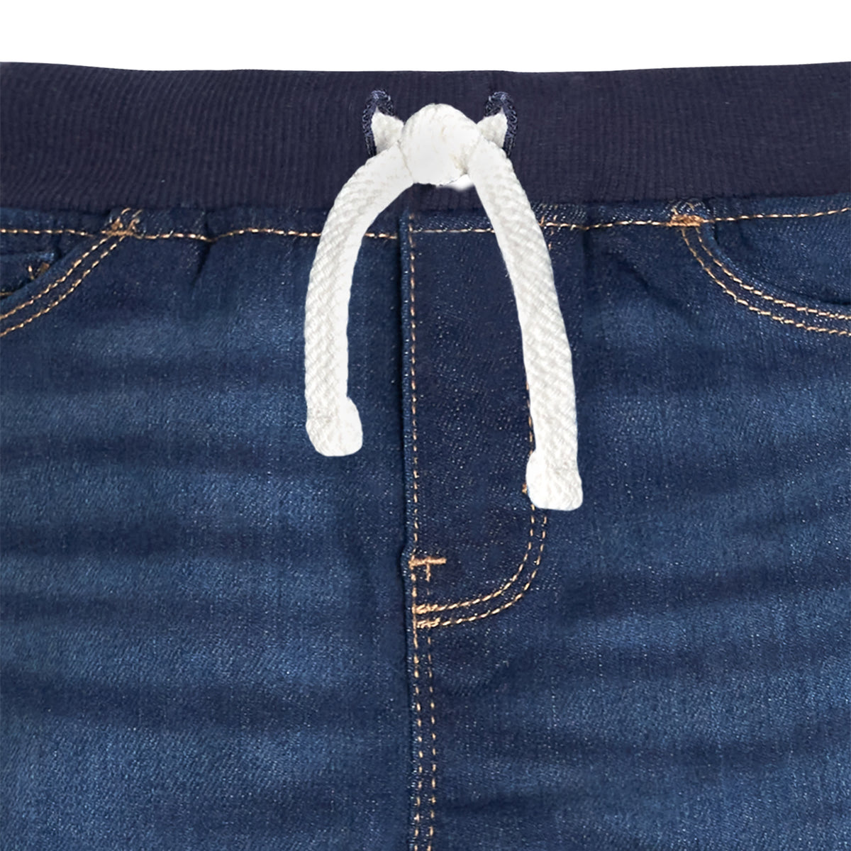 Toddler Neutral Dark Blue Skinny Jeans, view 2