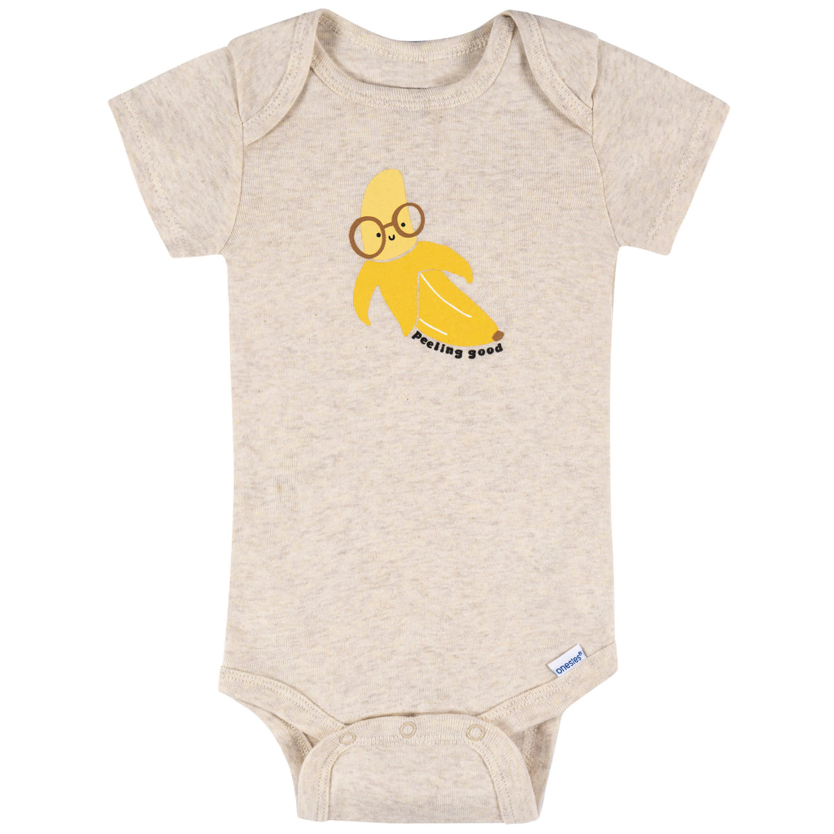 8-Pack Baby Neutral Peeling Good Short Sleeve Onesies Bodysuits, view 8