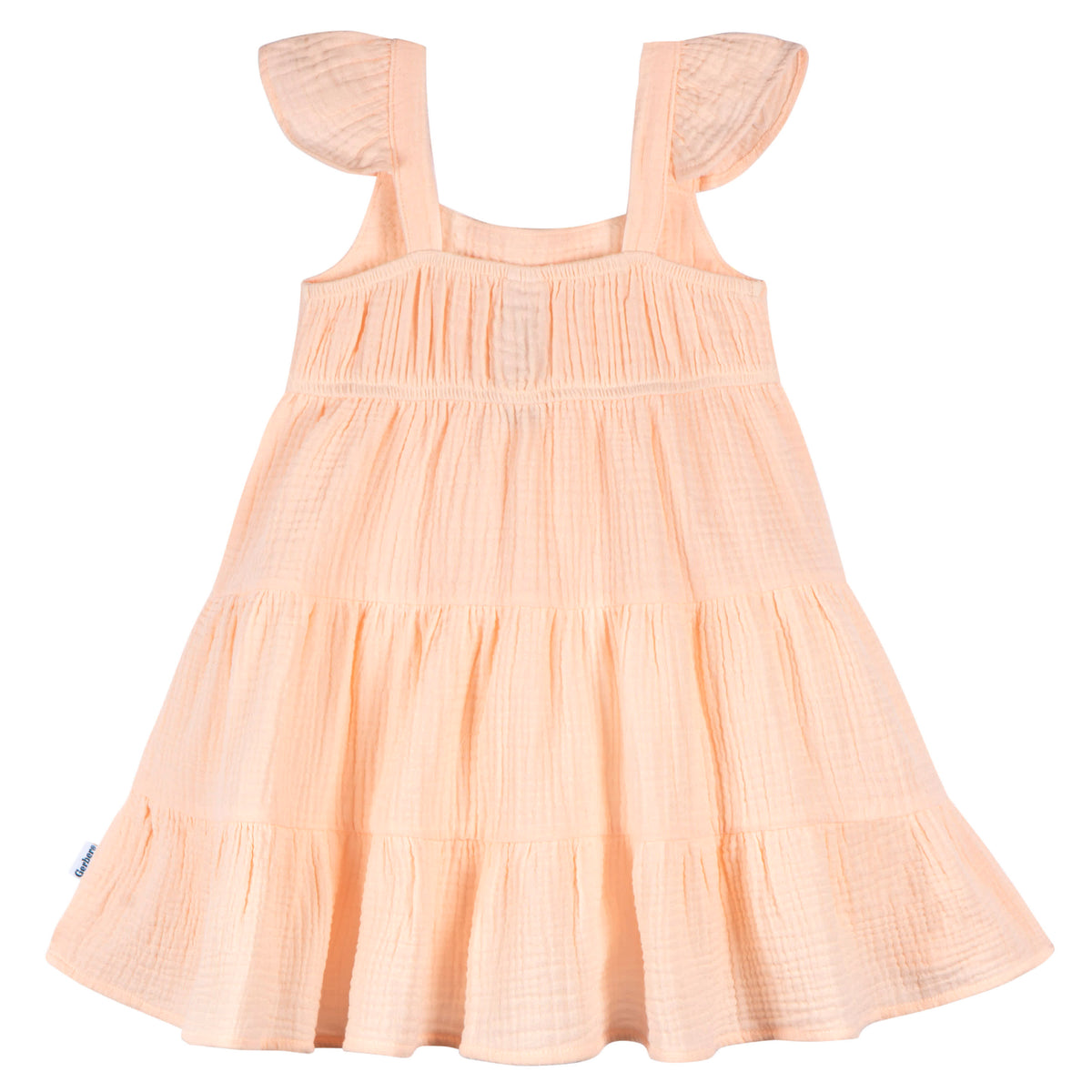 Toddler Girls Blush Tiered Dress, view 3