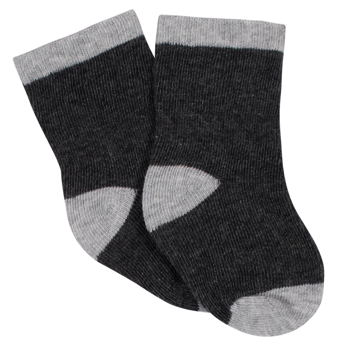 8-Pack Toddler Boys Racoon Jersey Crew Socks, view 2