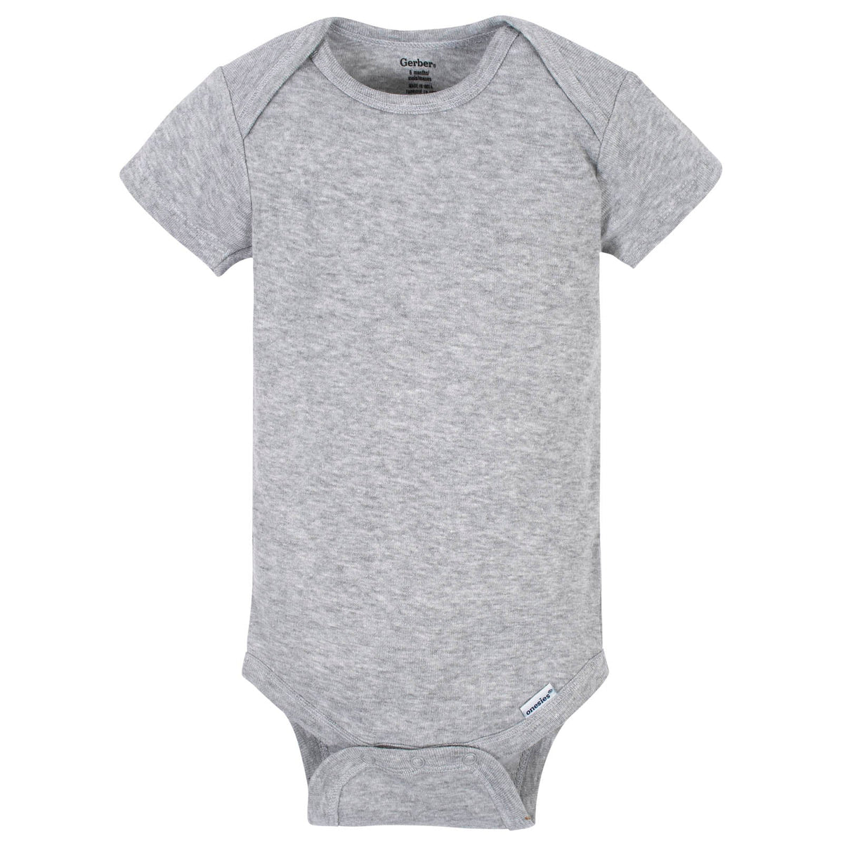 Short Sleeve Gray Onesies Bodysuit