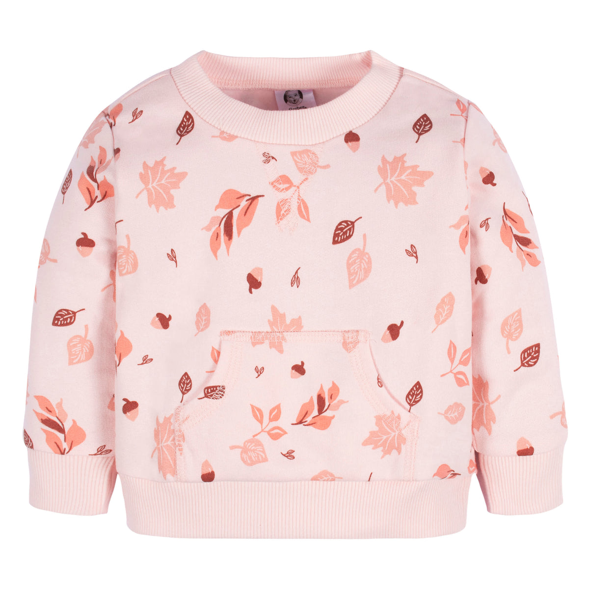 2-Piece Baby & Toddler Girls Foliage Sweatshirt & Pant Set, view 2