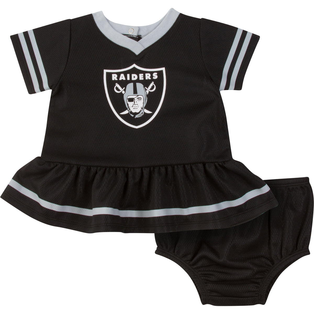 2-Piece Las Vegas Raiders Dress and Diaper Cover Set