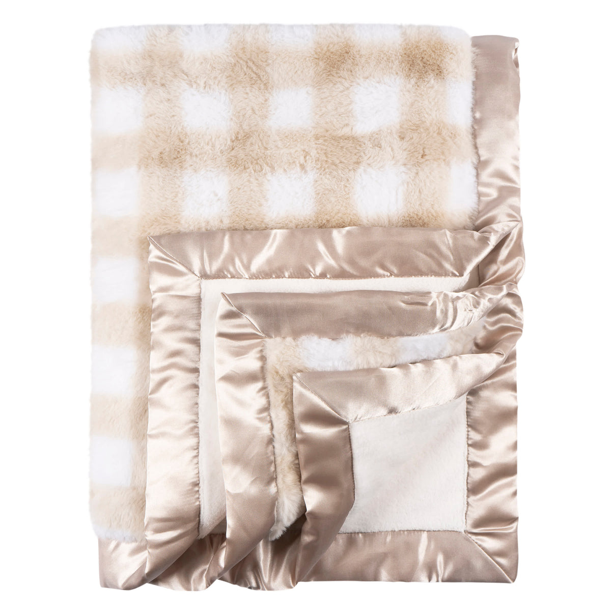 Baby Neutral Tan Plush Blanket