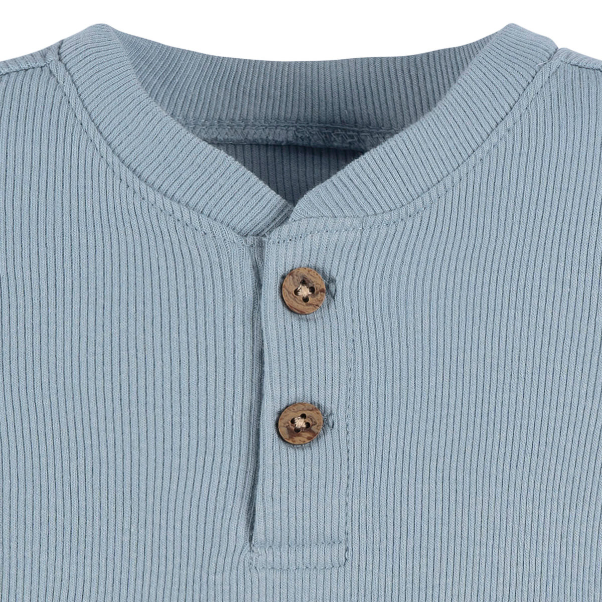 2-Piece Baby Boys Blue Bodysuit and Shorts Set, view 7