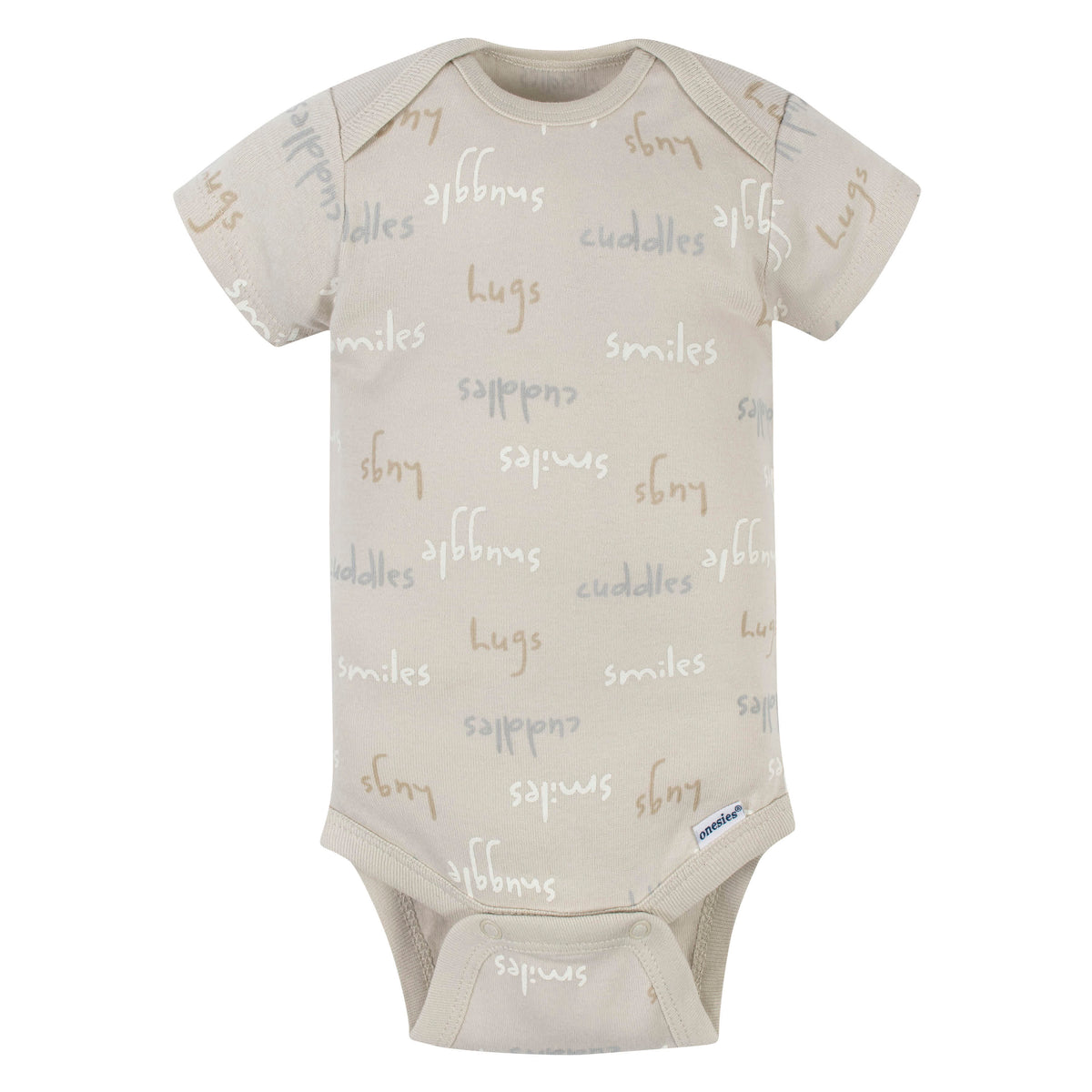 5-Pack Baby Neutral Safari Short Sleeve Onesies Bodysuits, view 2