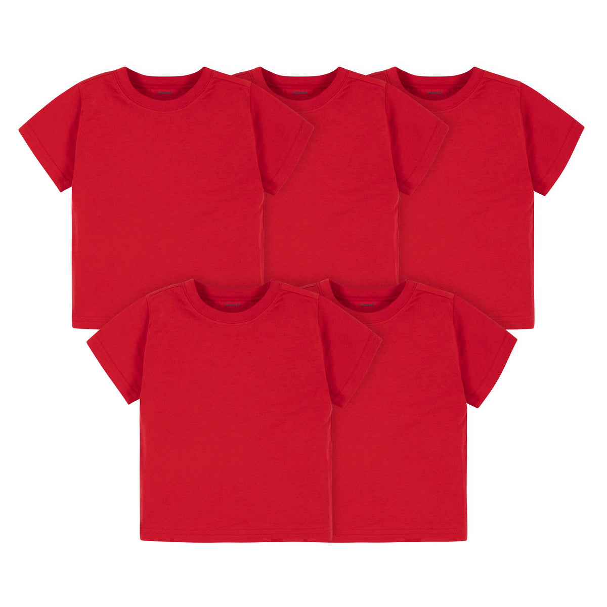 5-Pack Red Short Sleeve Premium Tees