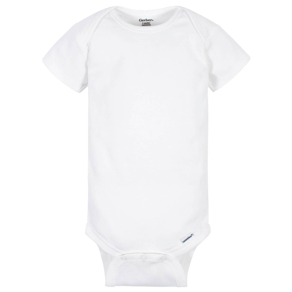 Short Sleeve White Onesies Bodysuit