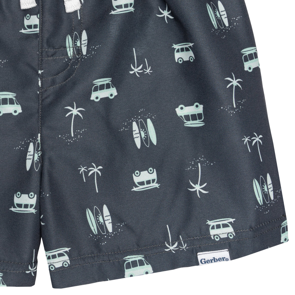 2-Pack Baby & Toddler Boys Surf Swim Trunks, view 11