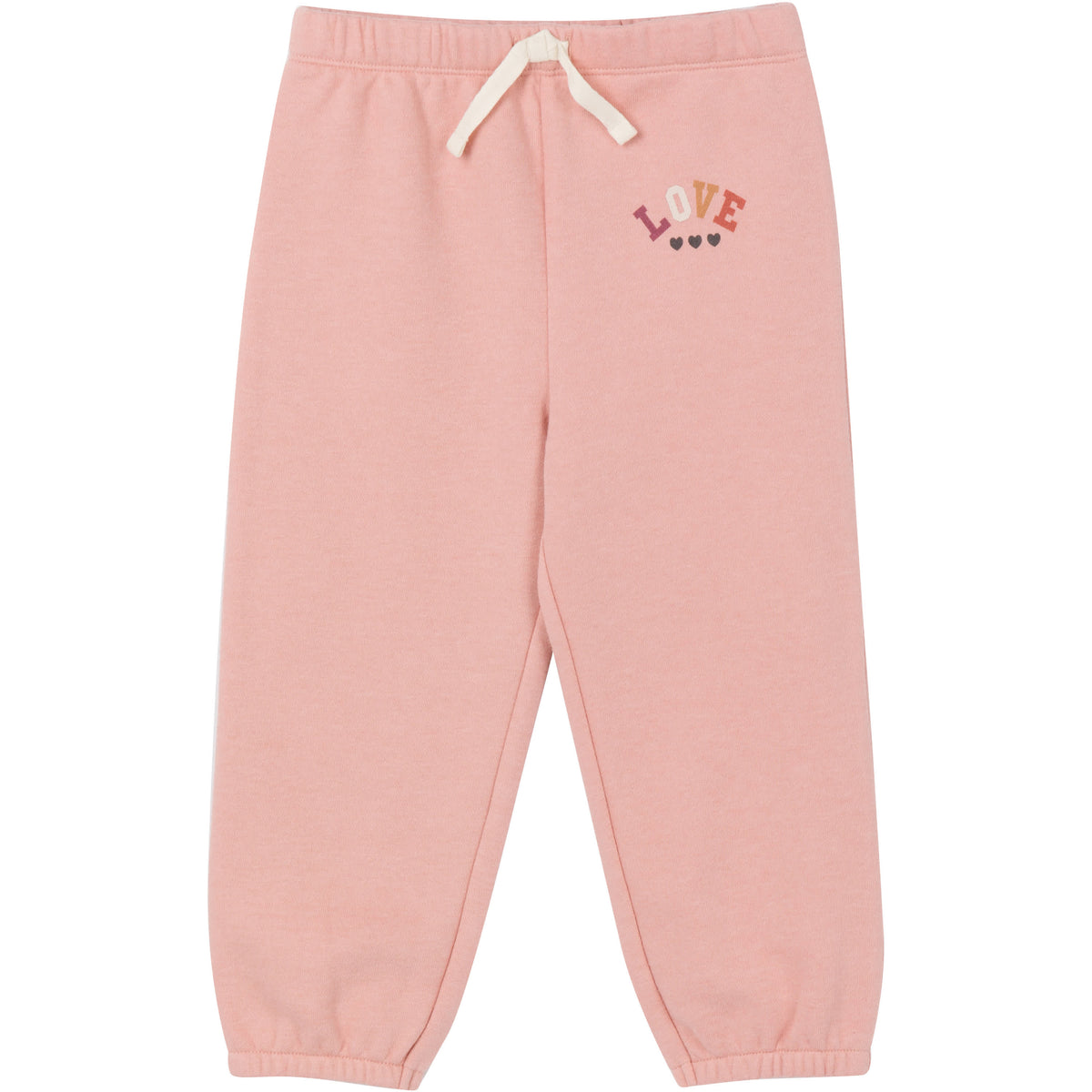 2-Piece Baby & Toddler Girls Peach Fleece Set, view 5