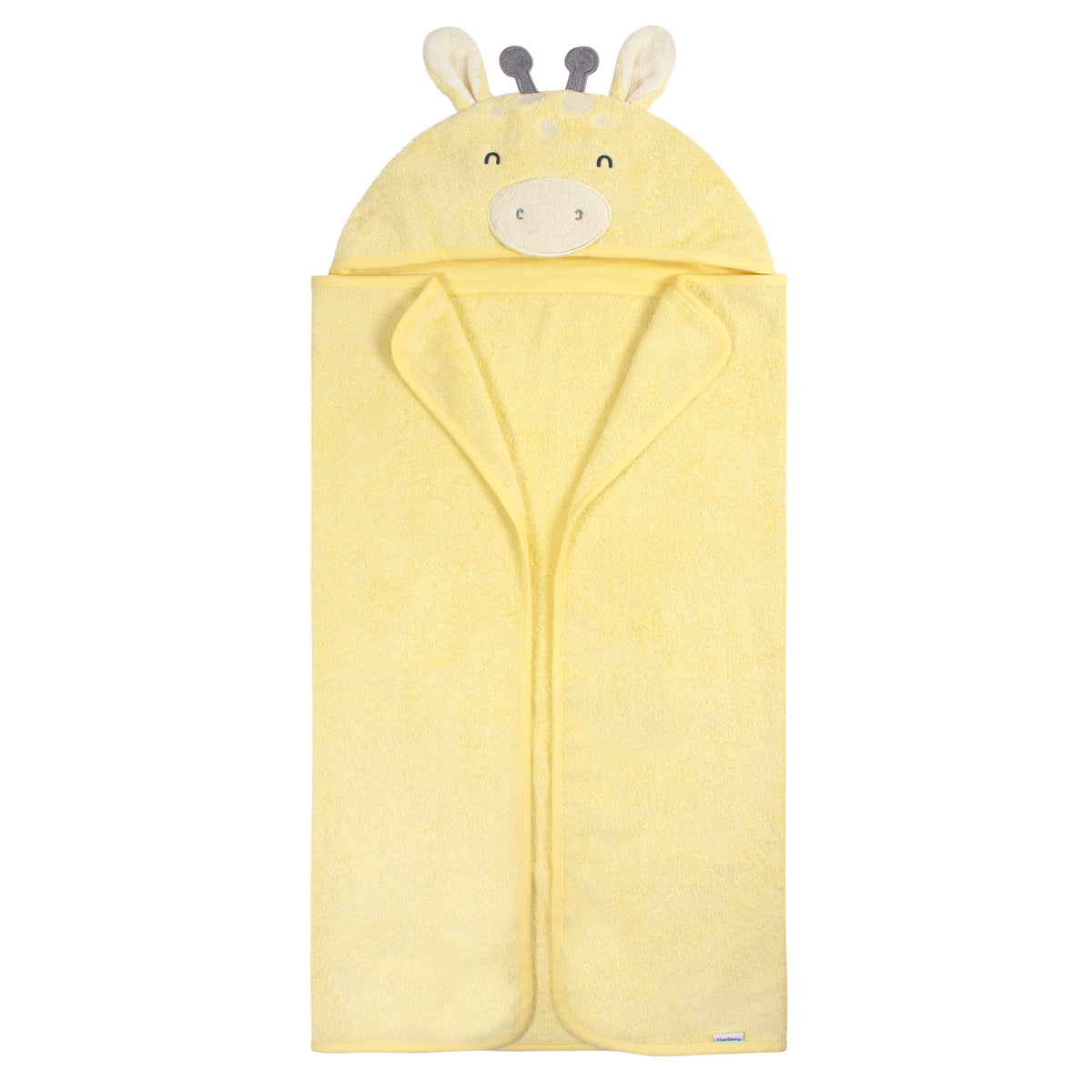 4-Piece Baby Neutral Yellow Giraffe Towel & Washcloths, view 2
