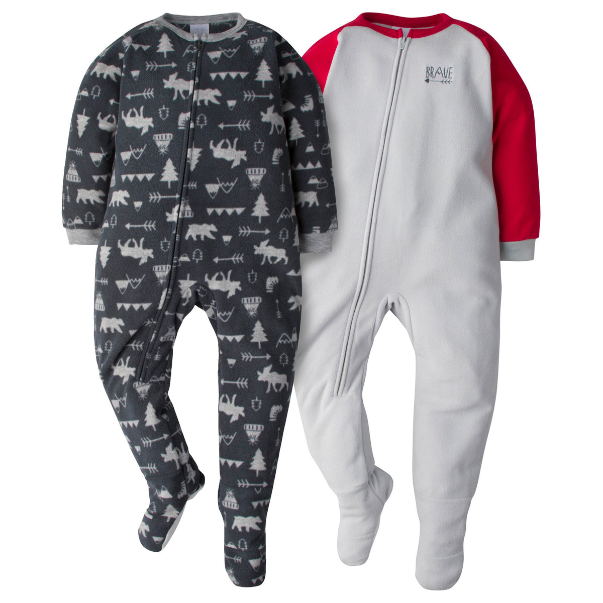4-Pack Toddler Boys Camo & Brave Blanket Sleepers, view 2