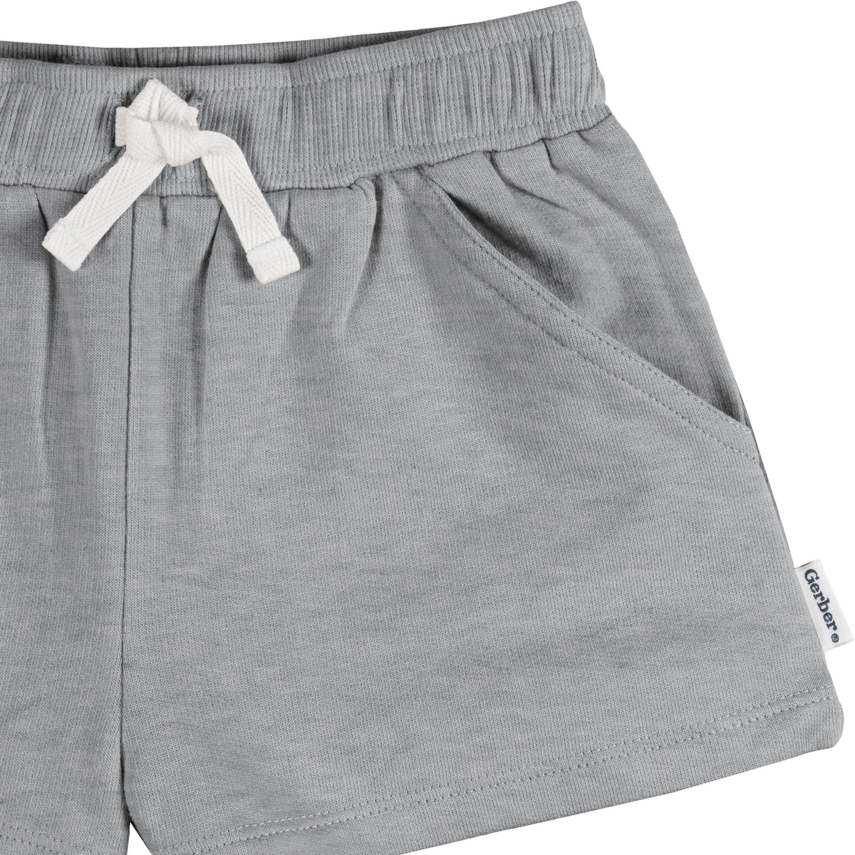3-Pack Baby & Toddler Girls Grey/Pink/Black Knit Short, view 7