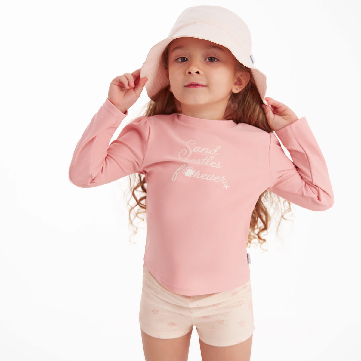 Toddler Neutral Blush Sun hat, view 4