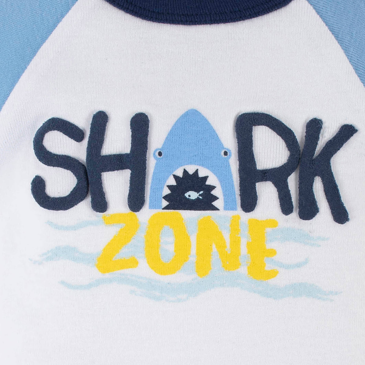 4-Pack Baby Boys Shark Zone Short Sleeve Onesies Bodysuits, view 3