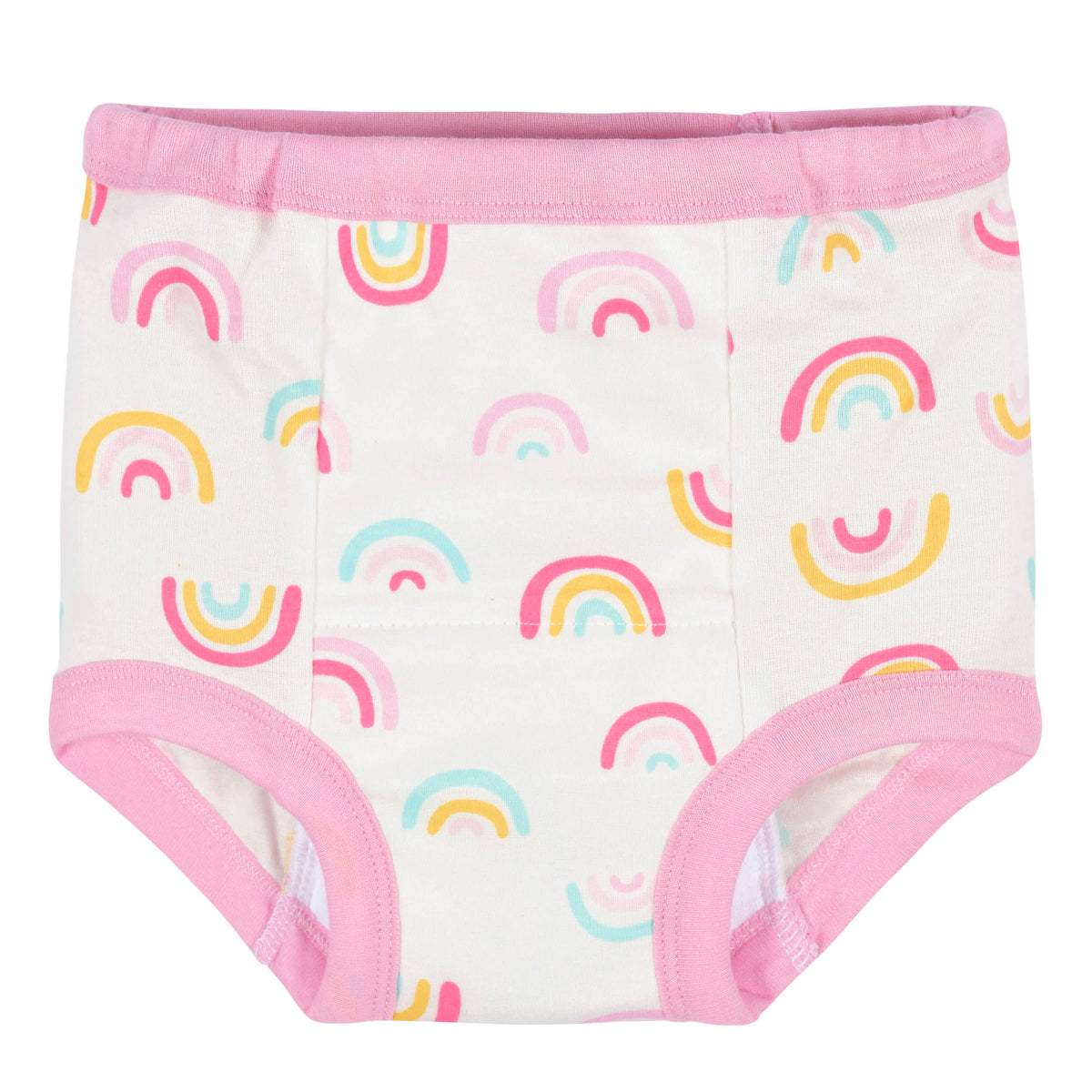 4-Pack Toddler Girls Rainbows & Daisies Training Pants, view 2