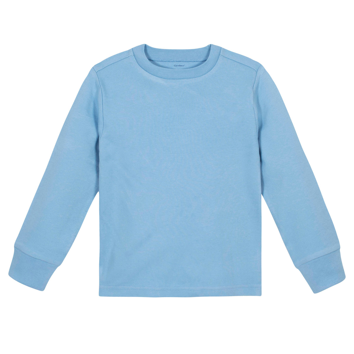 Premium Long Sleeve Tee in Light Blue