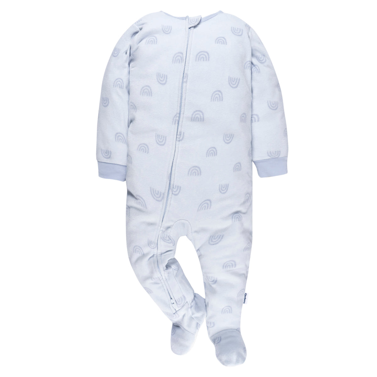 3-Pack Baby & Toddler Girls Purple Rainbows Fleece Pajamas, view 2
